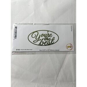 Cheery Lynn Design B780 You're the Best Oval Rubber Stamp